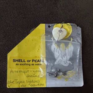 Heart-Shaped White and Silver Earrings